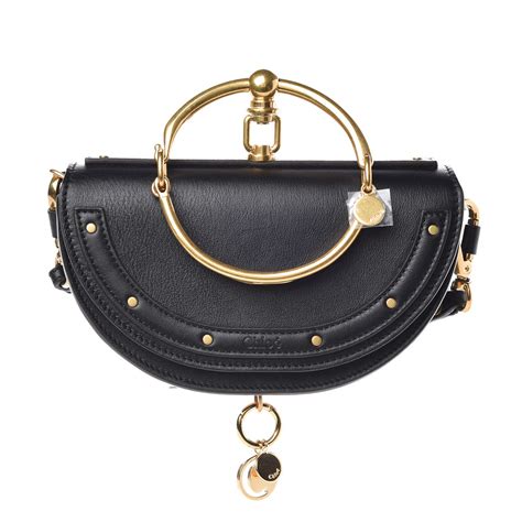 Chloe Nile Small Metallic Bracelet Minaudiere Bag 